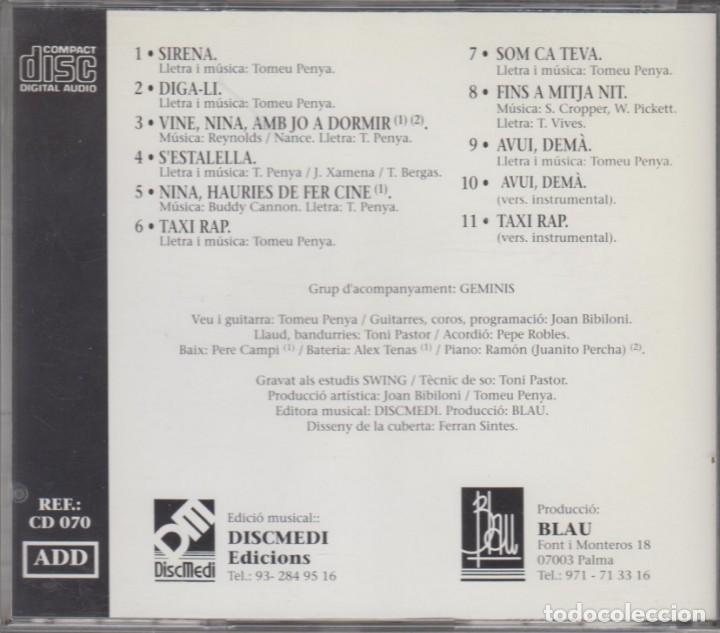 CDs de m&uacute;sica: Tomeu Penya cd Sirena 1992 - Foto 2