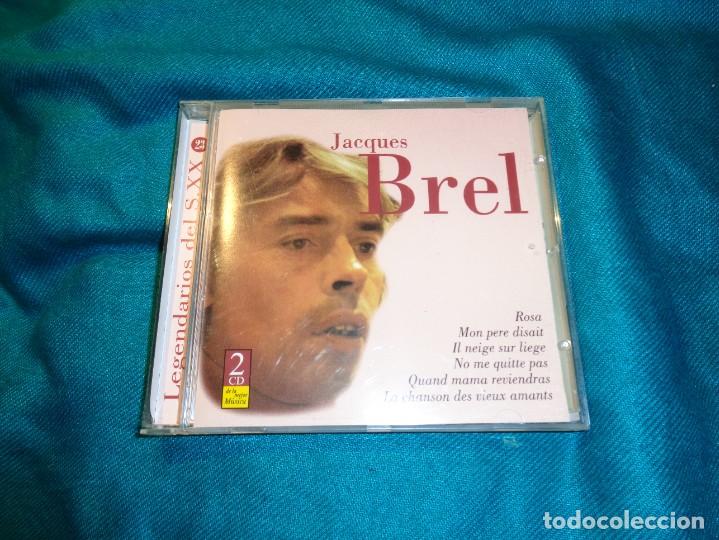 CDs de m&uacute;sica: JACQUES BREL. LEGENDARIOS DEL S.XX. 2 CD&acute;S - Foto 1