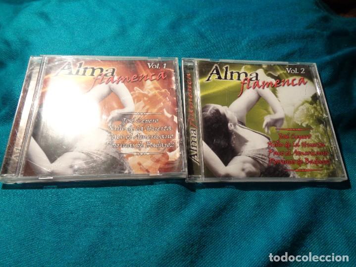 CDs de m&uacute;sica: ALMA FLAMENCA. VOL 1 Y VOL. 2. CD. IMPECABLE - Foto 1
