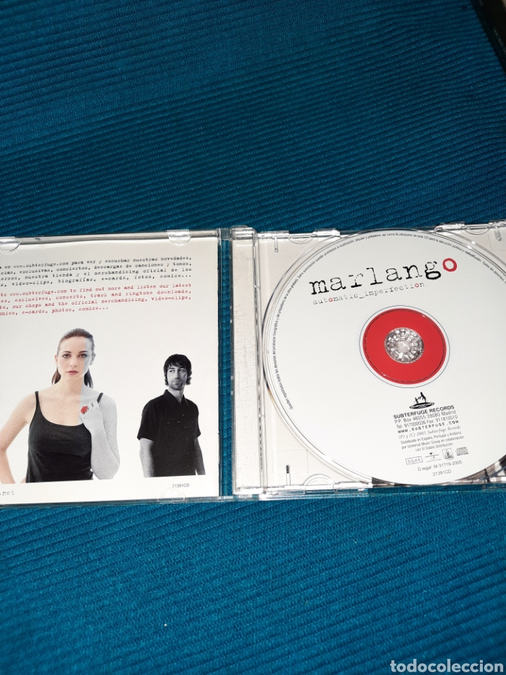 CDs de m&uacute;sica: CD MARLANGO, AUTOMATIC _ IMPERFECTION - Foto 3