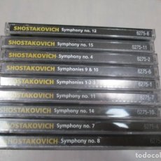 CDs de Música: SHOSTAKOVICH SYMPHONIES 1 ,2 ,3 ,4, 7, 8, 9, 10, 11, 12, 14 Y 15 (9CD) DI1374