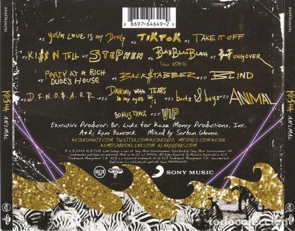 CDs de m&uacute;sica: Kesha - Animal - CD - Foto 2