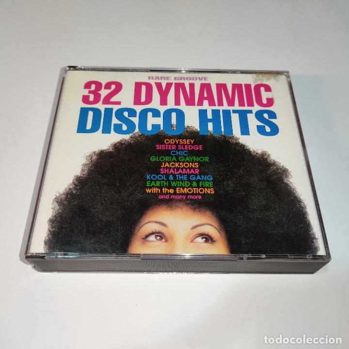 CDs de m&uacute;sica: C11- 32 DYNAMIC DISCO HITS 2 CD // DISCO ESTADO BUENO - Foto 1