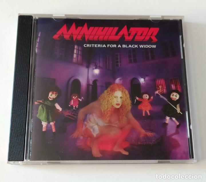 CDs de m&uacute;sica: CD ANNIHILATOR - CRITERIA FOR A BLACK WIDOW - Foto 1