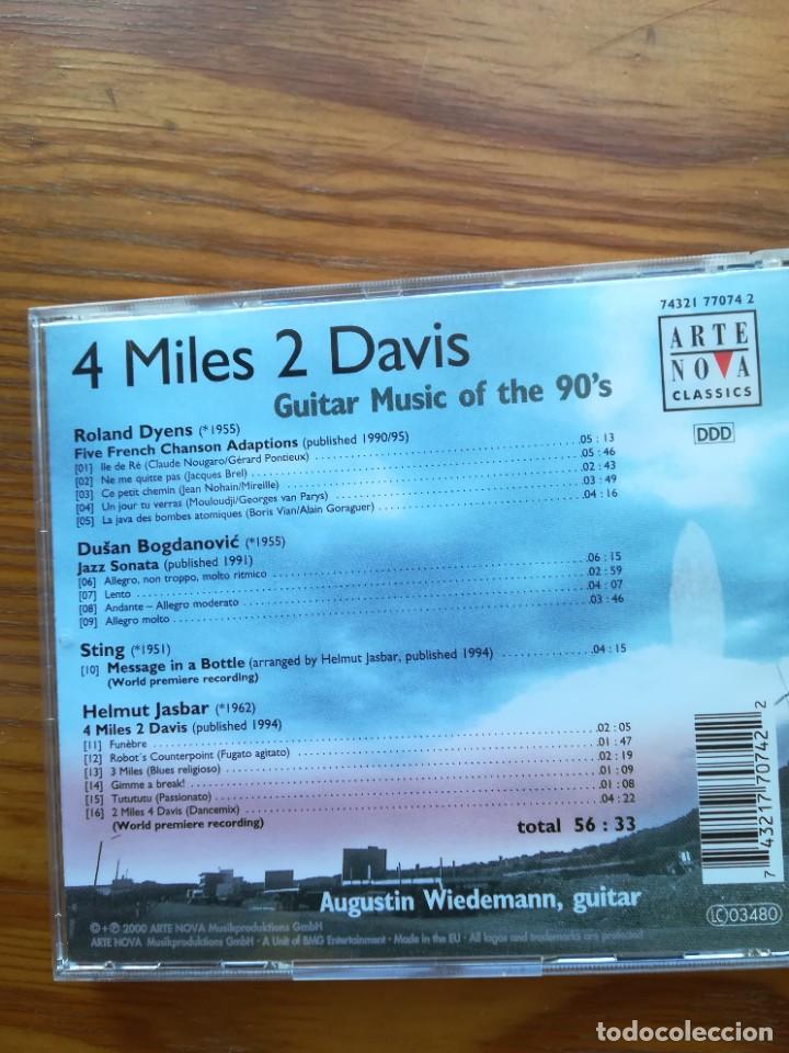 CDs de m&uacute;sica: Augustin Wiedemann. 4 miles 2 davis. CD - Foto 2