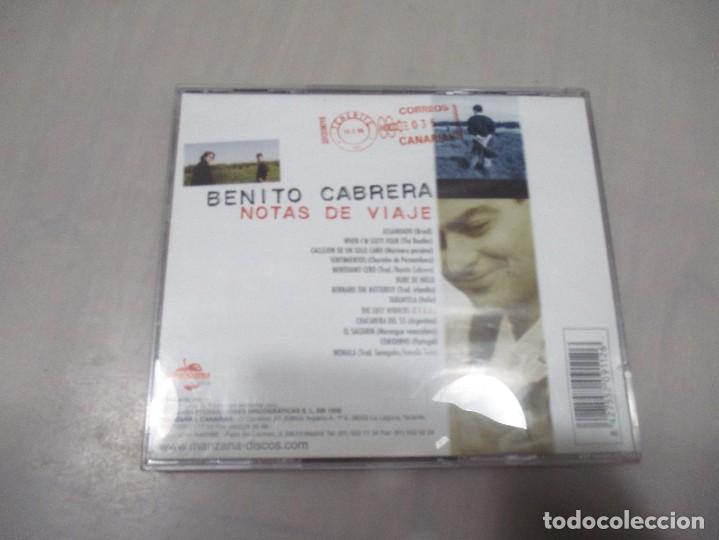 CDs de m&uacute;sica: BENITO CABRERA Notas de viaje DI1491 - Foto 2