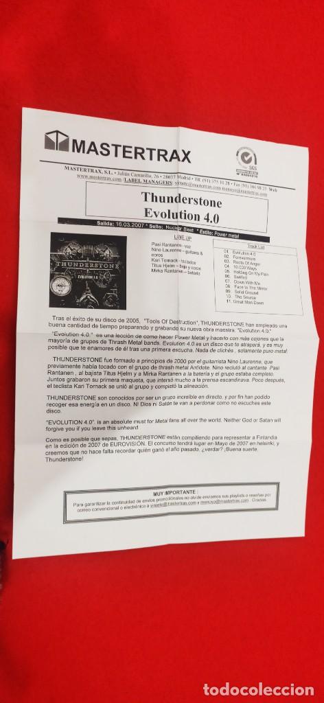 CDs de m&uacute;sica: Hoja promocional Thunderstorm Evolution 4.0 - Foto 1