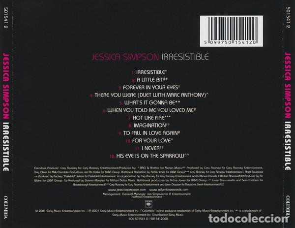 CDs de m&uacute;sica: Jessica Simpson - Irresistible - CD - Foto 2
