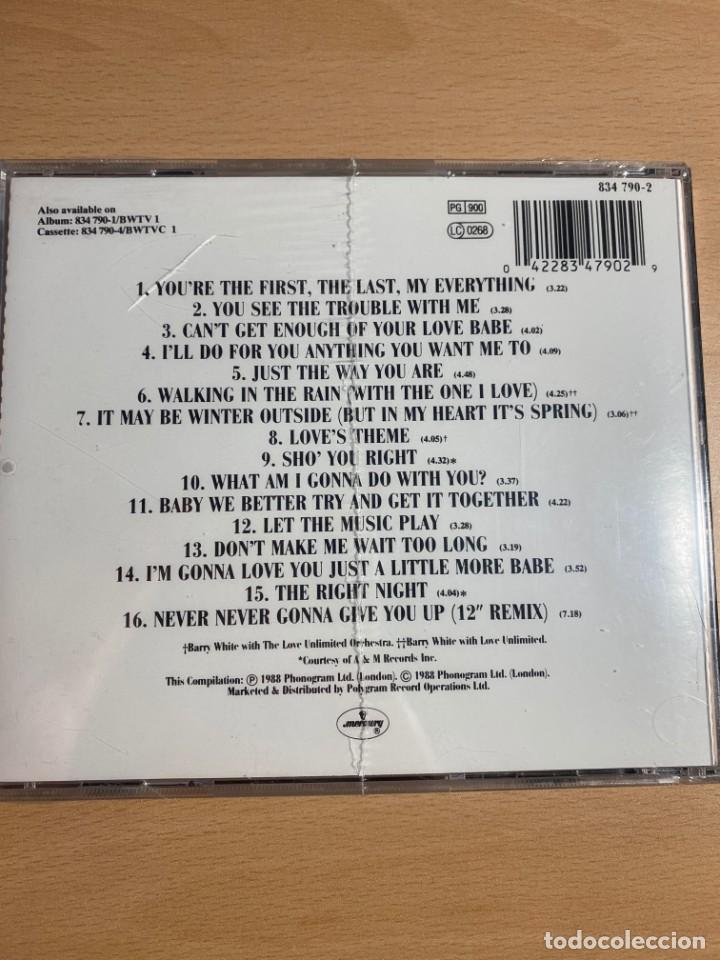 CDs de m&uacute;sica: BARRY WHITE THE COLLECTION - Foto 2