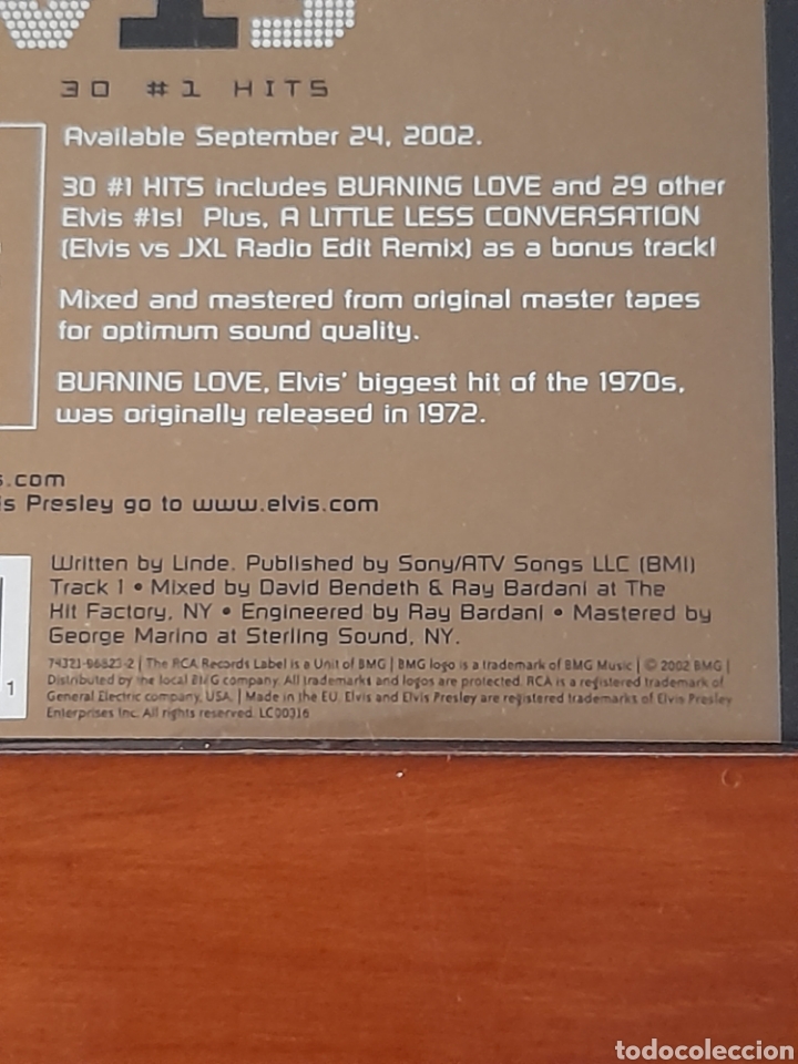 CDs de m&uacute;sica: Elvis - Burning Love - Cd single - Foto 3