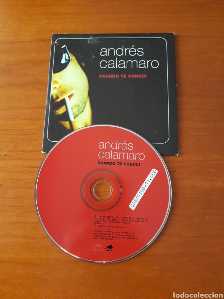 CDs de m&uacute;sica: Andr&eacute;s Calamaro - Cuando te conoc&iacute;- Cd single - Foto 3