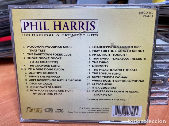 CDs de m&uacute;sica: Phil Harris - His Original & Greatest Hits (CD, Comp) - Foto 2