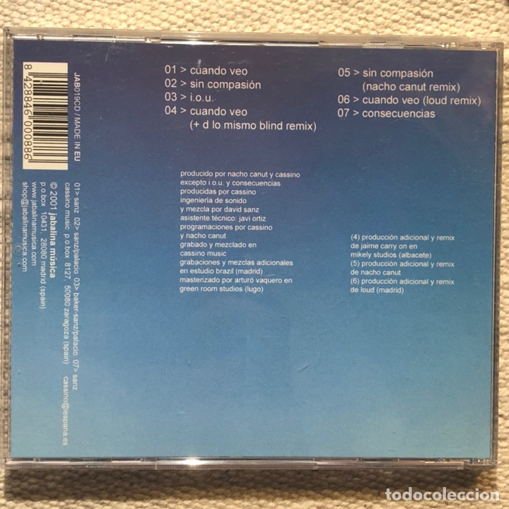 CDs de m&uacute;sica: Cassino - Cuando veo - CD - Foto 2