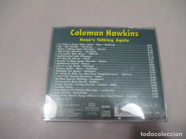 CDs de m&uacute;sica: COLEMAN HAWKINS Bean&acute;s talking again DI1496 - Foto 2
