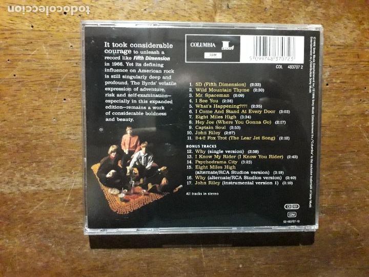 CDs de m&uacute;sica: The byrds - fifth dimension - Foto 3