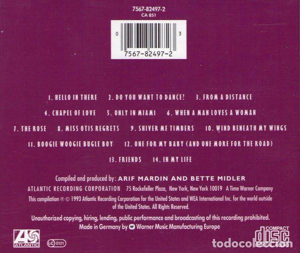 CDs de m&uacute;sica: Bette Midler - Experience The Divine (Greatest Hits) - CD - Foto 2