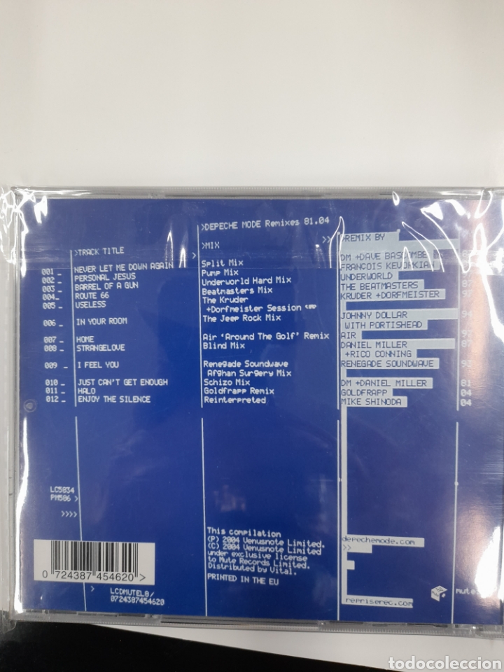 CDs de m&uacute;sica: Depeche Mode. Remixes 81.04 - Foto 2