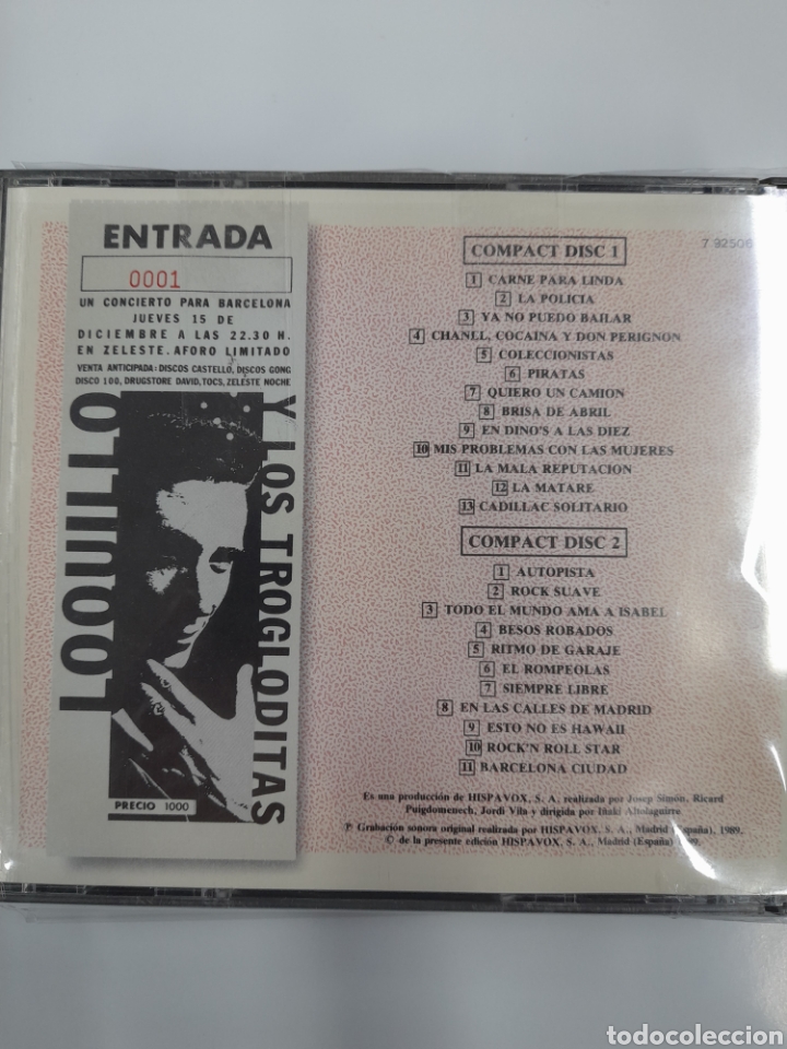 CDs de m&uacute;sica: LOQUILLO y Trogloditas. - Foto 2