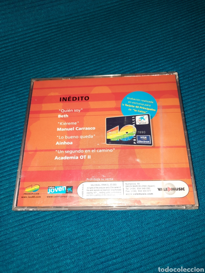 CDs de m&uacute;sica: CD MANUEL CARRASCO, BETH Y AINHOA, INEDITO - Foto 2