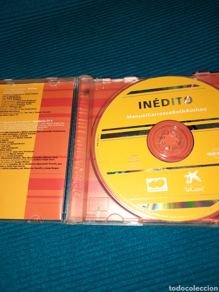 CDs de m&uacute;sica: CD MANUEL CARRASCO, BETH Y AINHOA, INEDITO - Foto 3