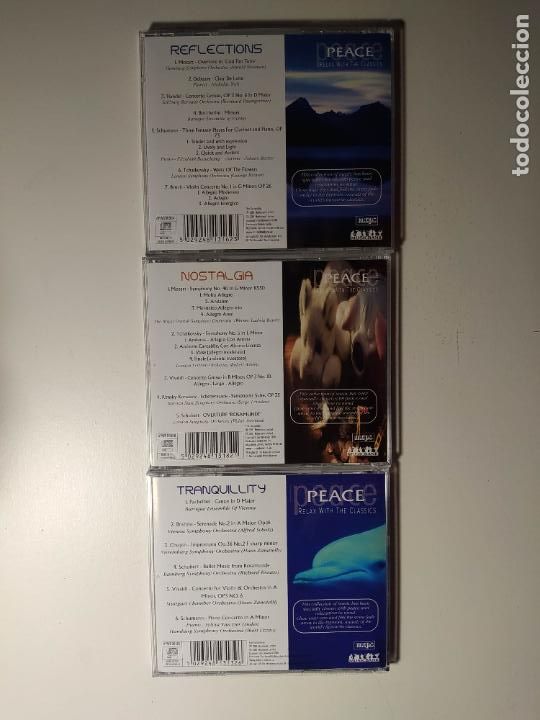 CDs de m&uacute;sica: SERENITY. PEACE. RELAX WITHE THE CLASSICS. 3 CDS. TDKCD306 - Foto 4