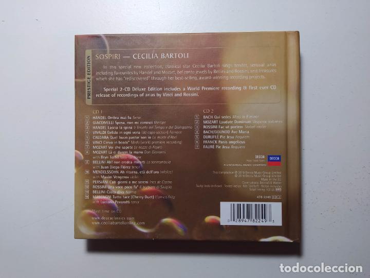 CDs de m&uacute;sica: SOSPIRI. CECILIA BARTOLI. DOBLE CD. DECCA. TDKCD306 - Foto 2