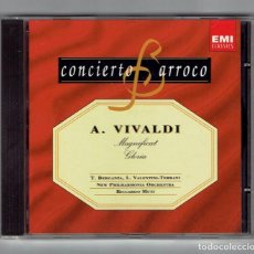 CDs de Musique: CONCIERTO BARROCO Nº 55 - A. VIVALDI - MAGNIFICAT - GLORIA - EDICIONES DEL PRADO 1993. Lote 309930163