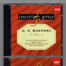 CDs de Musique: CONCIERTO BARROCO Nº 47 - 48 - G. F. HAENDEL - EL MESÍAS - EDICIONES DEL PRADO 1993. Lote 309930203
