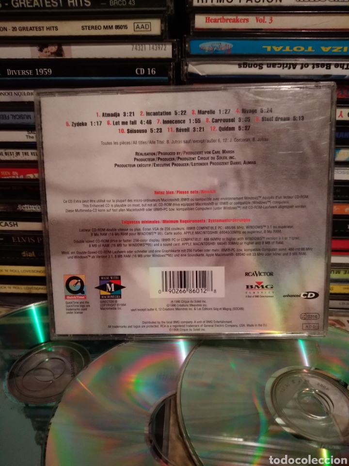 CDs de m&uacute;sica: Cd - CIRQUE DU SOLEIL &rdquo;QUIDAM&rdquo; EU.96 - Foto 3