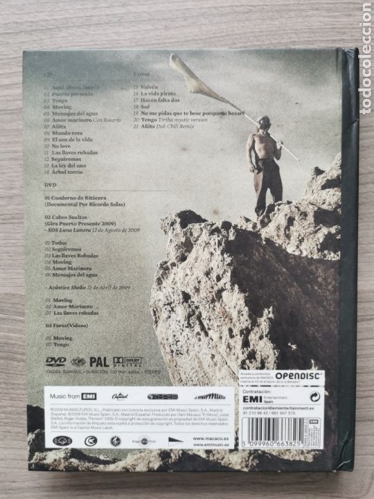 CDs de m&uacute;sica: MACACO - PUERTO PRESENTE edici&oacute;n especial LIBRO CD / DVD - Foto 2