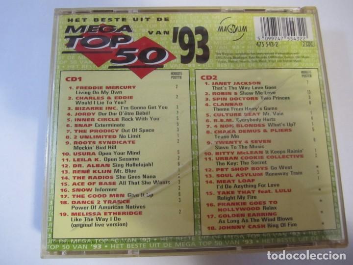 CDs de m&uacute;sica: doble cd het beste uit de mega top 50 van 93 - Foto 2