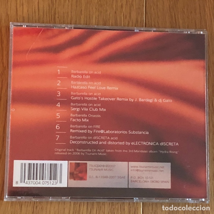 CDs de m&uacute;sica: Mandalas - Barbarella On Acid - CD single - Foto 2
