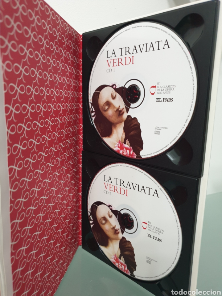 CDs de m&uacute;sica: Verdi La Traviata 1853 2 CD y Libro opera - Foto 5