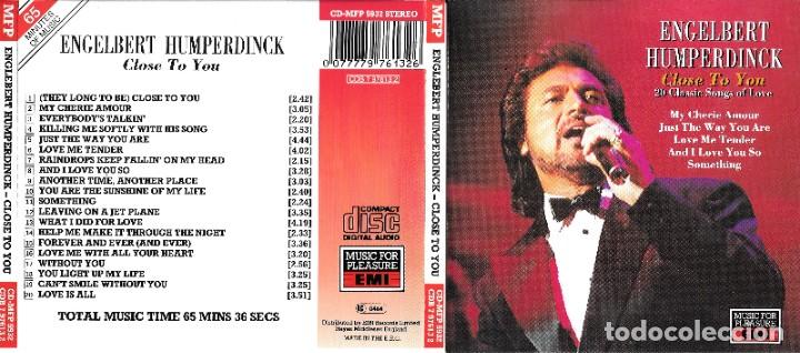 CDs de m&uacute;sica: ENGELBERT HUMPERDINCK - CLOSE TO YOU - Foto 1