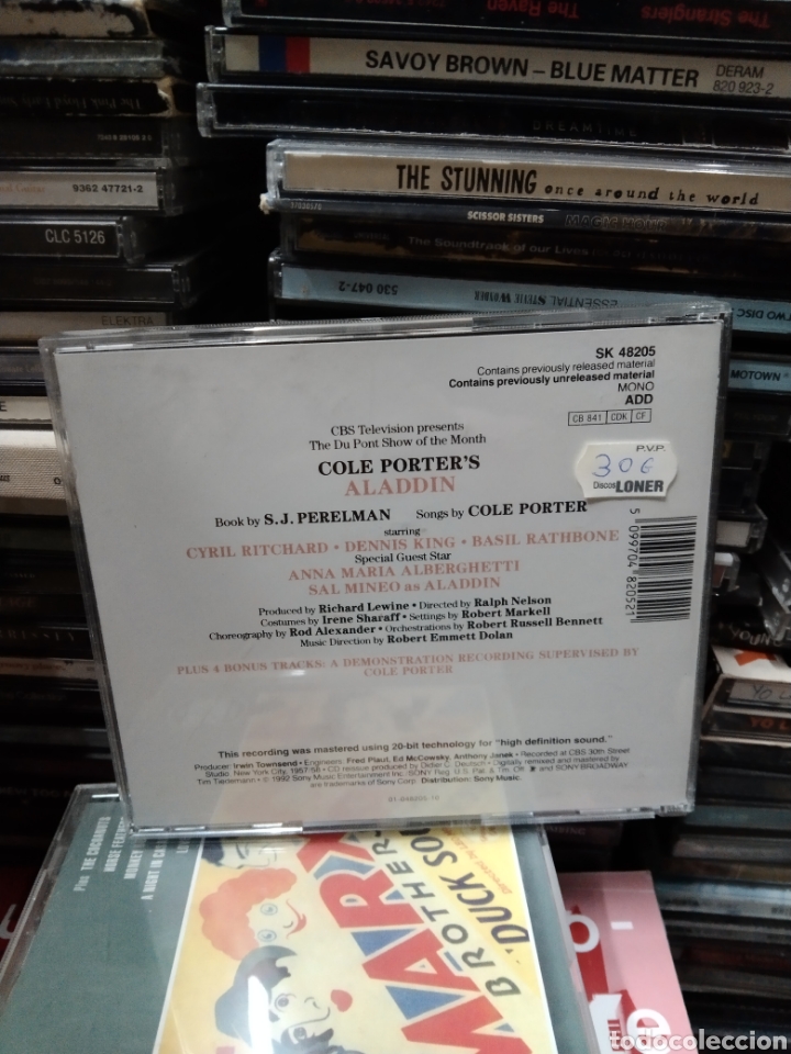CDs de m&uacute;sica: Cole porters aladd&iacute;n - Foto 2