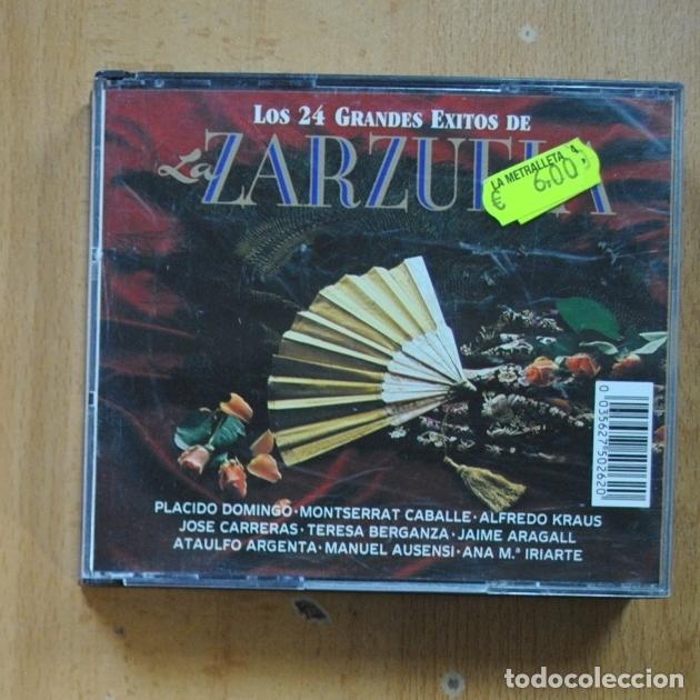 CDs de m&uacute;sica: VARIOS - LOS 24 GRANDES EXITOS DE ZARZUELA - 2 CD - Foto 1