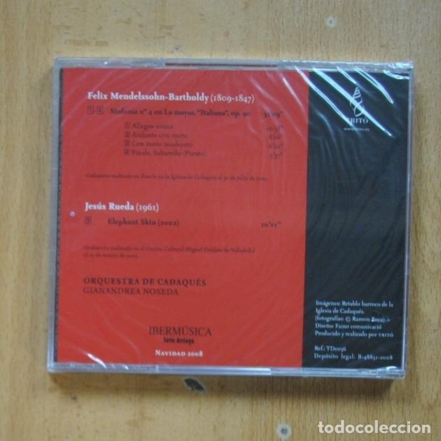 CDs de m&uacute;sica: MENDELSSOHN - JESUS RUEDA - CD - Foto 2