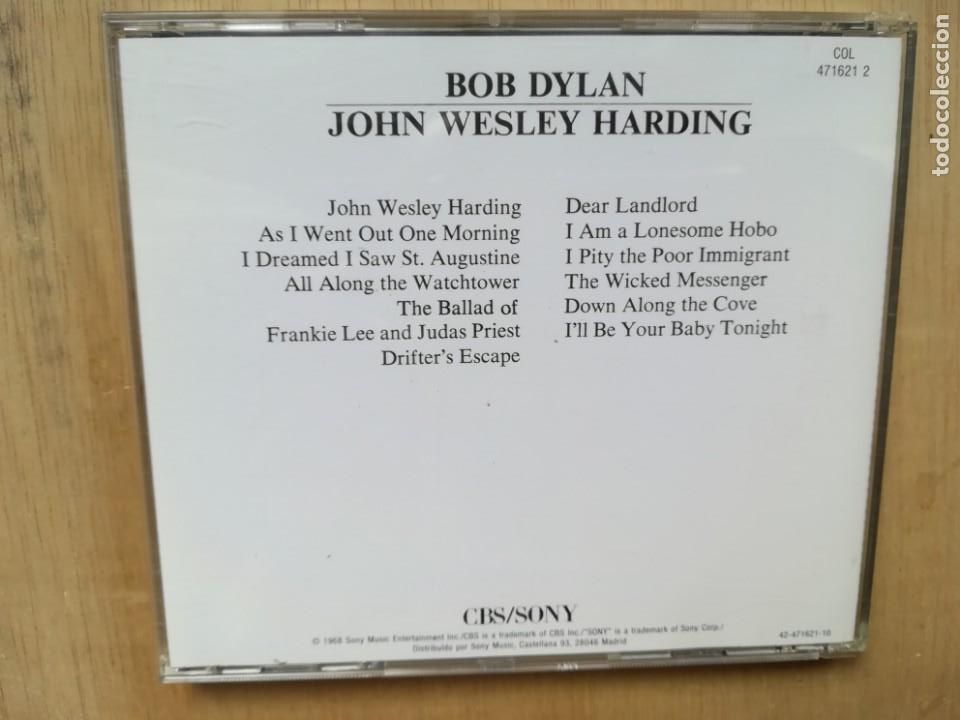 CDs de m&uacute;sica: Bob Dylan. John Wesley Harding. CD - Foto 2