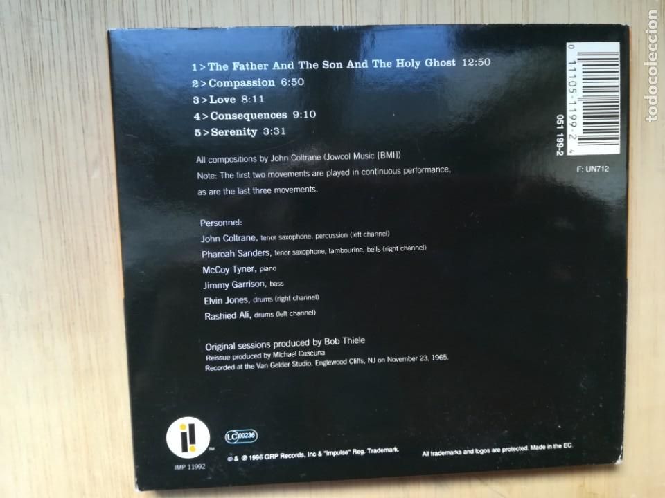 CDs de m&uacute;sica: John Coltrane. Meditations. CD - Foto 2
