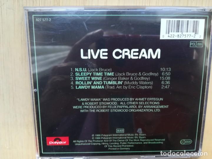 CDs de m&uacute;sica: Live Cream. Cream. CD - Foto 2