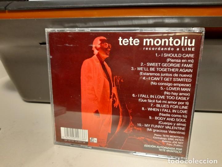 CDs de m&uacute;sica: CD TETE MONTOLIU : RECORDANDO A LINE - Foto 2