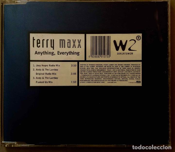 CDs de m&uacute;sica: TERRY MAXX, ANYTHING EVERYTHING. CD MAXI SINGLE 3 TEMAS - Foto 1