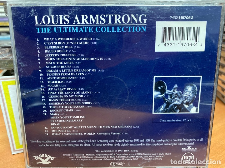 CDs de m&uacute;sica: Louis Armstrong - The Ultimate Collection (CD, Comp) - Foto 2