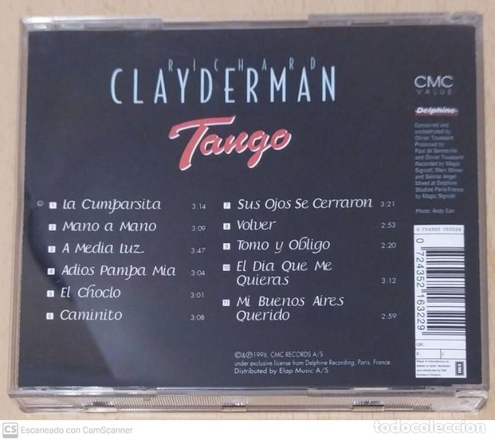 CDs de m&uacute;sica: RICHARD CLAYDERMAN (TANGO) CD 1996 FRANCIA - Foto 2