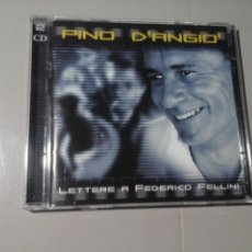 CDs de Música: PINO D'ANGIO. LETTERA A FEDERICO FELLINI. 2 X CD. ZETA ZERO 2002. ELECTRO POP ITALIANO. ITALIA. RARO