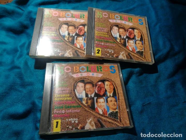 CDs de m&uacute;sica: 50 BOLEROS DE ORO. VOL. 1 , 2 Y 3. CD. IMPECABLE - Foto 1