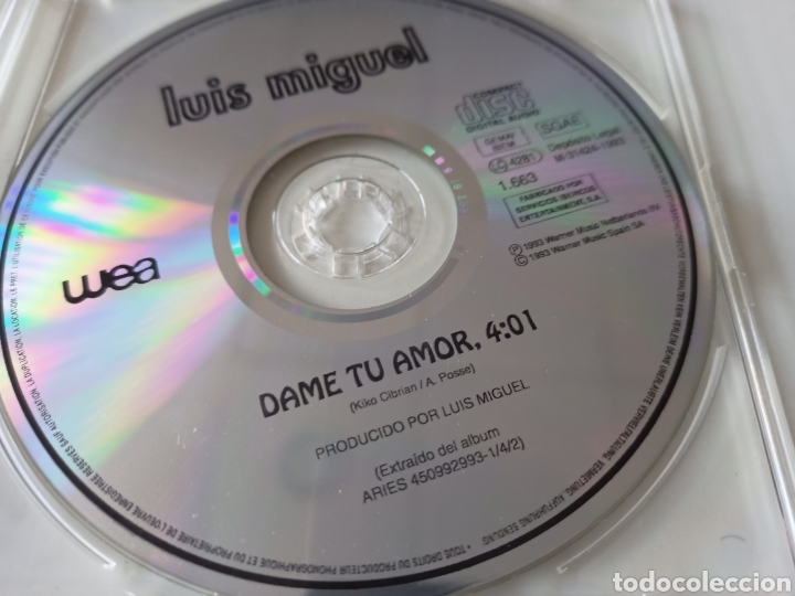 CDs de m&uacute;sica: Luis Miguel - Dame tu amor - Foto 1