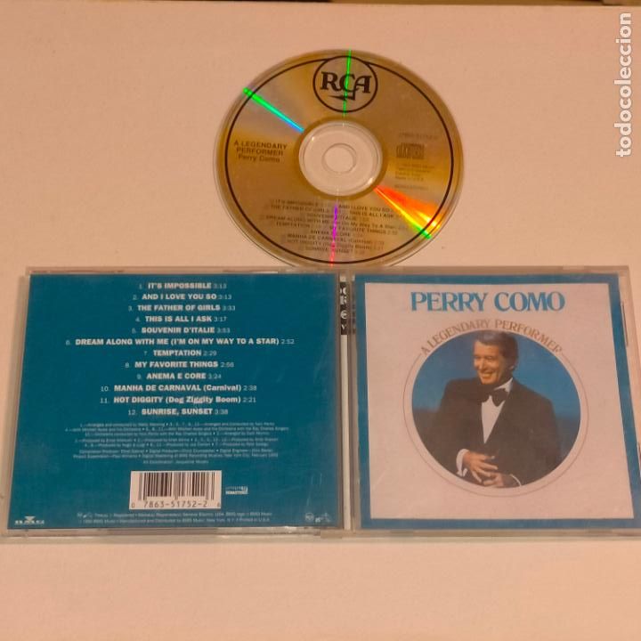 CDs de m&uacute;sica: CD IMPORTACION PERRY COMO - Foto 1