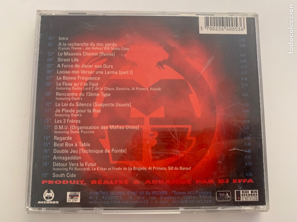CDs de m&uacute;sica: Cd Mafia Trece - Cosa Nostra de 1997 - Foto 3