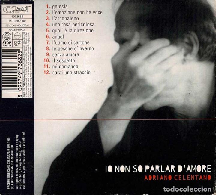 CDs de m&uacute;sica: Adriano Celentano - Io Non So Parlar DAmore. CD - Foto 2
